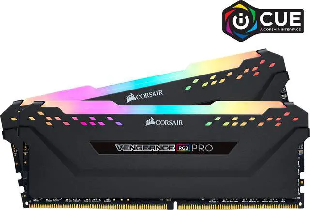Alt view image 2 of 7 - CORSAIR Vengeance RGB Pro 32GB (2 x 16GB) 288-Pin PC RAM DDR4 3200 (PC4 25600) Desktop Memory Model CMW32GX4M2E3200C16