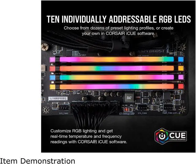Alt view image 4 of 6 - CORSAIR Vengeance RGB Pro (AMD Ryzen Ready) 16GB (2 x 8GB) 288-Pin DDR4 4000 (PC4 32000) AMD Optimized Desktop Memory Model CMW16GX4M2Z4000C18