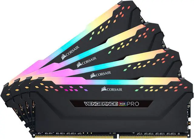 Main image of CORSAIR Vengeance RGB Pro 128GB (4 x 32GB) 288-Pin PC RAM DDR4 3600 (PC4 28800) Desktop Memory Model CMW128GX4M4D3600C18