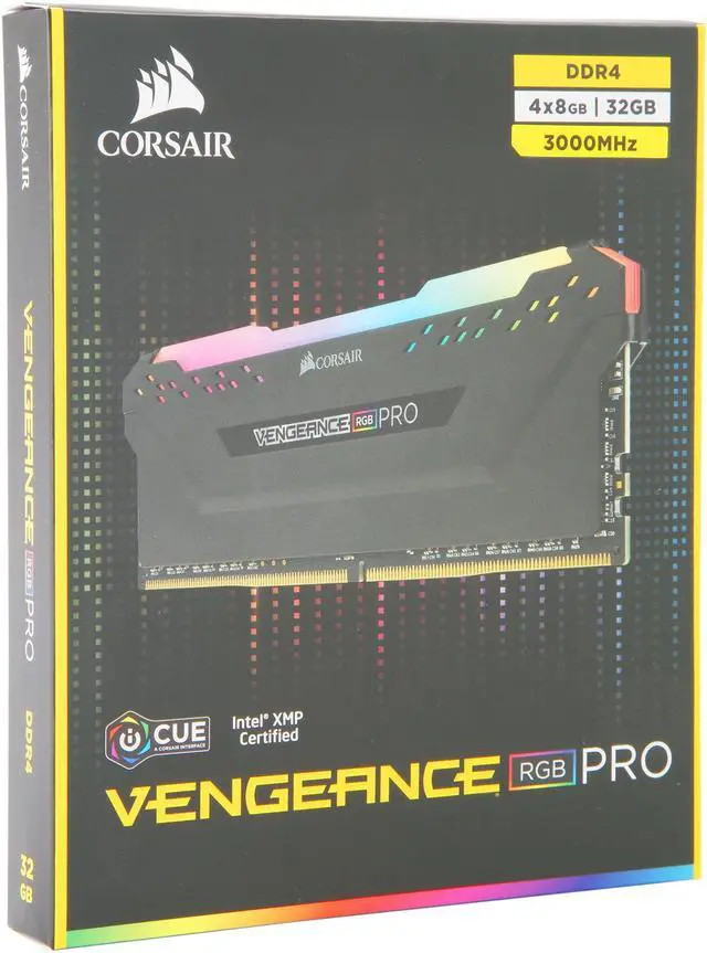 Alt view image 6 of 6 - CORSAIR Vengeance RGB Pro 64GB (4 x 16GB) 288-Pin PC RAM DDR4 3200 (PC4 25600) Desktop Memory Model CMW64GX4M4E3200C16