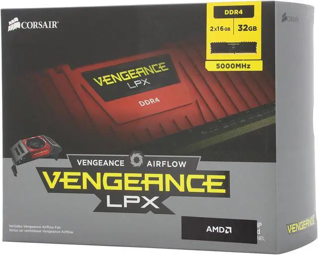 Alt view image 3 of 3 - CORSAIR Vengeance LPX (AMD Ryzen Ready) 32GB (2 x 16GB) 288-Pin DDR4 5000 (PC4-40000) Desktop Memory Model CMK32GX4M2Z5000C18