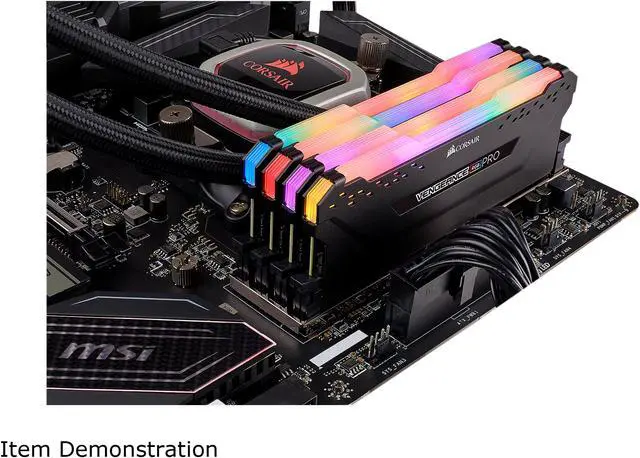 Alt view image 4 of 5 - CORSAIR Vengeance RGB Pro 64GB (4 x 16GB) 288-Pin PC RAM DDR4 3600 (PC4 28800) Desktop Memory Model CMW64GX4M4D3600C18