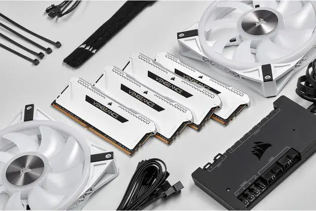Alt view image 4 of 4 - CORSAIR Vengeance RGB Pro SL 32GB (2 x 16GB) 288-Pin PC RAM DDR4 3200 (PC4 25600) Desktop Memory Model CMH32GX4M2E3200C16W