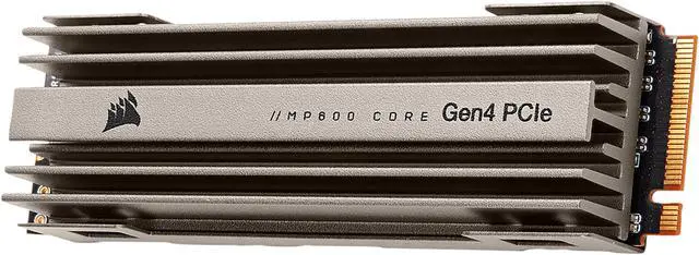 Alt view image 2 of 9 - Corsair MP600 Core M.2 2280 1TB PCIe Gen 4.0 x4, NVMe 1.3 3D QLC Internal Solid State Drive (SSD) CSSD-F1000GBMP600COR