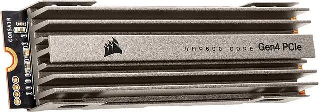 Alt view image 3 of 9 - Corsair MP600 Core M.2 2280 1TB PCIe Gen 4.0 x4, NVMe 1.3 3D QLC Internal Solid State Drive (SSD) CSSD-F1000GBMP600COR