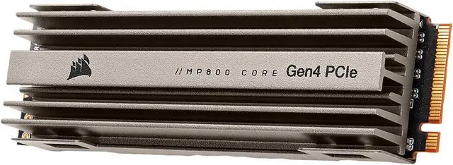 Alt view image 2 of 13 - Corsair MP600 Core M.2 2280 2TB PCIe Gen 4.0 x4, NVMe 1.3 3D QLC Internal Solid State Drive (SSD) CSSD-F2000GBMP600COR