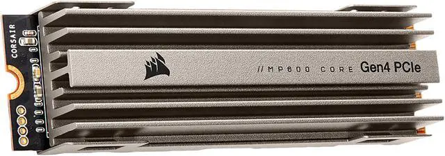 Alt view image 3 of 13 - Corsair MP600 Core M.2 2280 2TB PCIe Gen 4.0 x4, NVMe 1.3 3D QLC Internal Solid State Drive (SSD) CSSD-F2000GBMP600COR