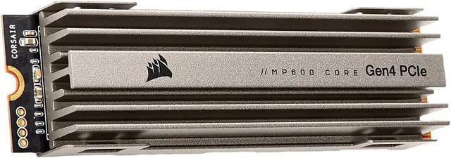 Alt view image 3 of 13 - Corsair MP600 Core M.2 2280 4TB PCIe Gen 4.0 x4, NVMe 1.3 3D QLC Internal Solid State Drive (SSD) CSSD-F4000GBMP600COR