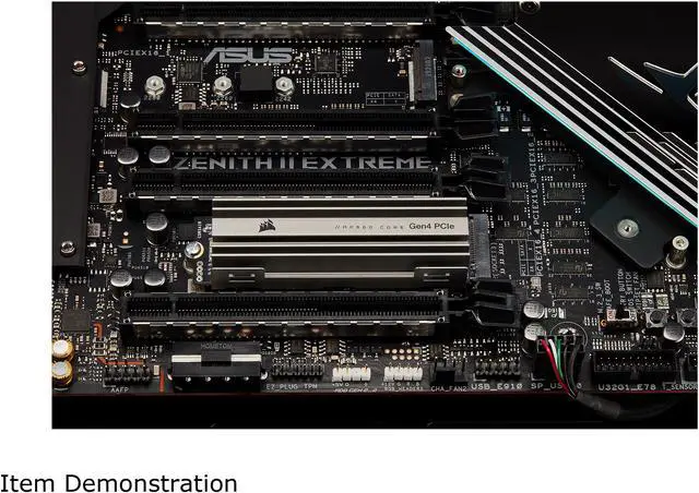 Alt view image 12 of 13 - Corsair MP600 Core M.2 2280 4TB PCIe Gen 4.0 x4, NVMe 1.3 3D QLC Internal Solid State Drive (SSD) CSSD-F4000GBMP600COR
