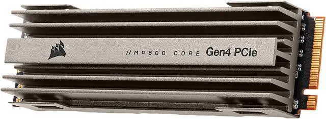 Alt view image 2 of 13 - Corsair MP600 Core M.2 2280 4TB PCIe Gen 4.0 x4, NVMe 1.3 3D QLC Internal Solid State Drive (SSD) CSSD-F4000GBMP600COR