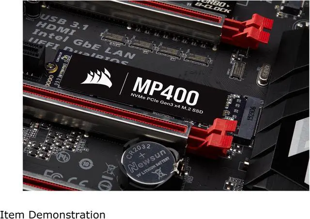 Alt view image 10 of 11 - Corsair MP400 M.2 2280 2TB PCI-Express Gen 3.0 x4, NVMe 1.3 3D QLC Internal Solid State Drive (SSD) CSSD-F2000GBMP400R2
