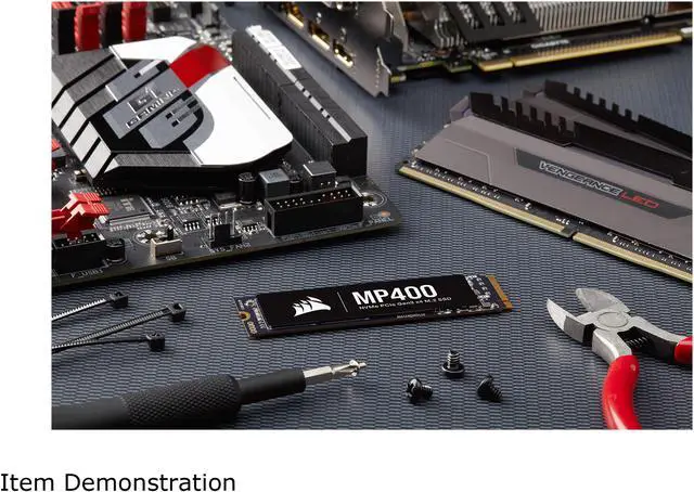 Alt view image 5 of 11 - Corsair MP400 M.2 2280 2TB PCI-Express Gen 3.0 x4, NVMe 1.3 3D QLC Internal Solid State Drive (SSD) CSSD-F2000GBMP400R2