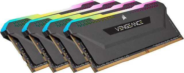 Alt view image 2 of 4 - CORSAIR Vengeance RGB Pro SL 64GB (4 x 16GB) 288-Pin PC RAM DDR4 3600 (PC4 28800) Desktop Memory Model CMH64GX4M4D3600C18