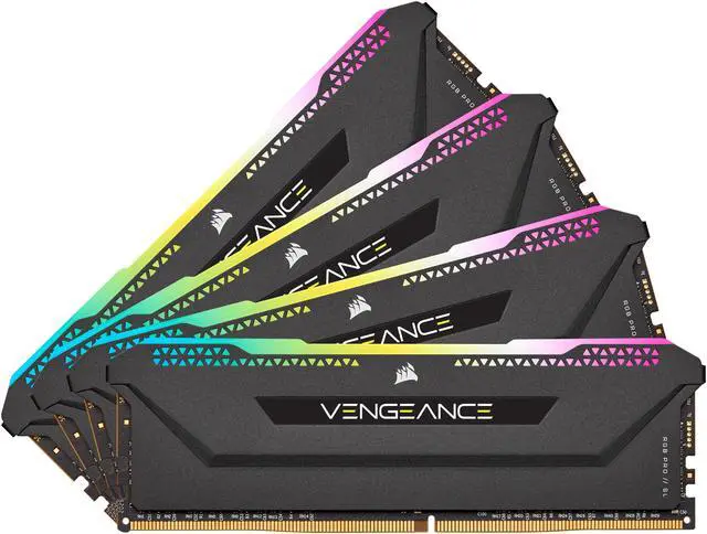 Main image of CORSAIR Vengeance RGB Pro SL 64GB (4 x 16GB) 288-Pin PC RAM DDR4 3600 (PC4 28800) Desktop Memory Model CMH64GX4M4D3600C18