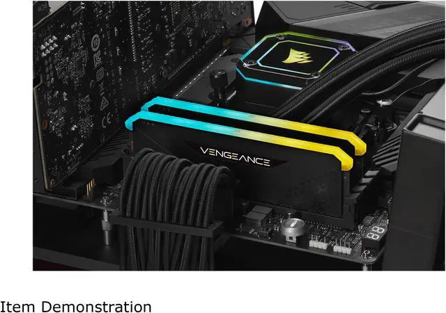 Alt view image 3 of 5 - CORSAIR Vengeance RGB RS 16GB (2 x 8GB) 288-Pin PC RAM DDR4 3200 (PC4 25600) Desktop Memory Model CMG16GX4M2E3200C16