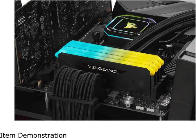 Alt view image 2 of 5 - CORSAIR Vengeance RGB RS 64GB (4 x 16GB) 288-Pin PC RAM DDR4 3200 (PC4 25600) Desktop Memory Model CMG64GX4M4E3200C16