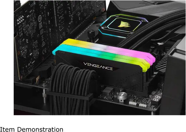 Alt view image 3 of 5 - CORSAIR Vengeance RGB RS 64GB (4 x 16GB) 288-Pin PC RAM DDR4 3200 (PC4 25600) Desktop Memory Model CMG64GX4M4E3200C16