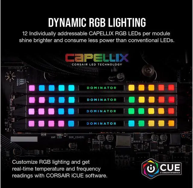 Alt view image 5 of 6 - CORSAIR Dominator Platinum RGB 32GB (2 x 16GB) 288-Pin DDR4 SDRAM DDR4 3600 (PC4 28800) AMD Optimized Desktop Memory Model CMT32GX4M2Z3600C14