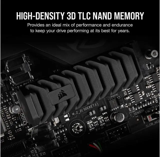 Alt view image 13 of 15 - Corsair MP600 PRO XT M.2 2280 1TB PCI-Express 4.0 x4 NVMe 1.4 3D TLC Internal Solid State Drive (SSD) CSSD-F1000GBMP600PXT