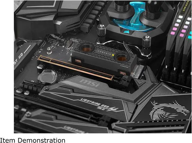 Alt view image 5 of 13 - Corsair MP600 PRO XT Hydro X Edition M.2 2280 2TB PCI-Express 4.0 x4 NVMe 1.4 3D TLC Internal Solid State Drive up to 7,100MB/sec (SSD) CSSD-F2000GBMP600PHXT