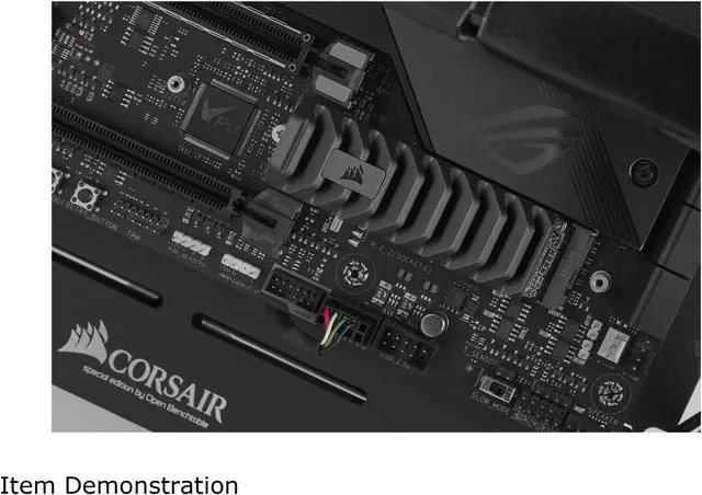 Alt view image 7 of 15 - Corsair MP600 PRO XT M.2 2280 4TB PCI-Express 4.0 x4 NVMe 1.4 3D TLC Internal Solid State Drive up to 7,100MB/sec (SSD) CSSD-F4000GBMP600PXT