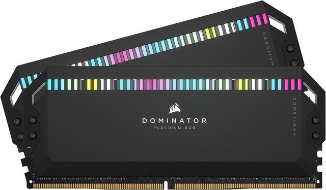 CORSAIR Dominator Platinum RGB 32GB (2 x 16GB) 288-Pin PC RAM DDR5 5600  (PC5 44800) Desktop Memory Model CMT32GX5M2B5600C36