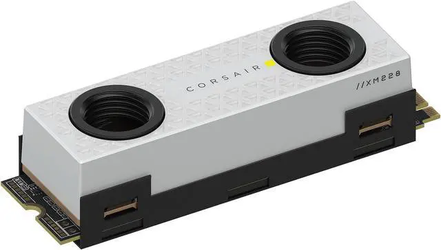 Alt view image 3 of 5 - Corsair MP600 PRO XT Hydro X Edition M.2 2280 2TB PCI-Express 4.0 x4 NVMe 1.4 3D TLC Internal Solid State Drive up to 7,000MB/sec (SSD) CSSD-F2000GBMP600PHXTW
