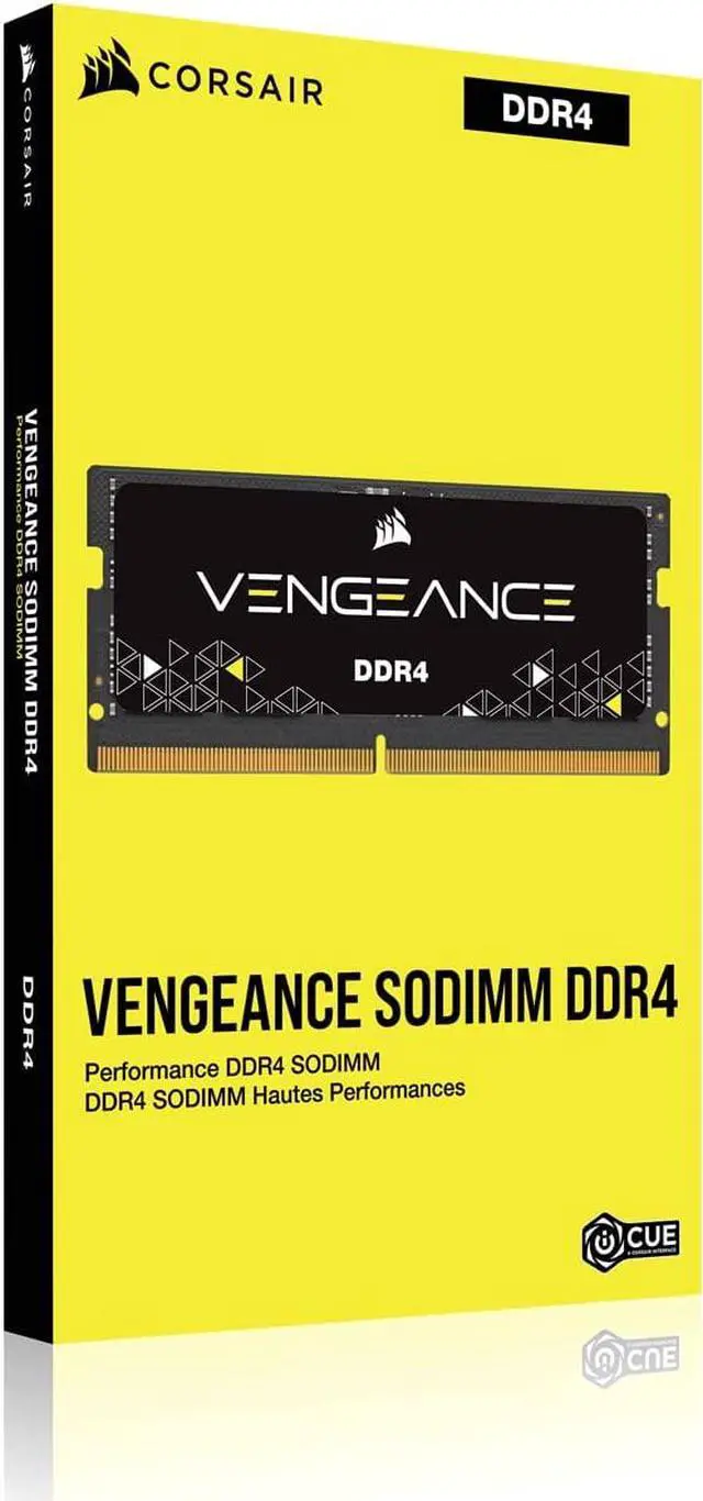 Alt view image 5 of 5 - CORSAIR Vengeance 16GB 260-Pin DDR4 SO-DIMM DDR4 3200 (PC4 25600) Laptop Memory Model CMSX16GX4M1A3200C22