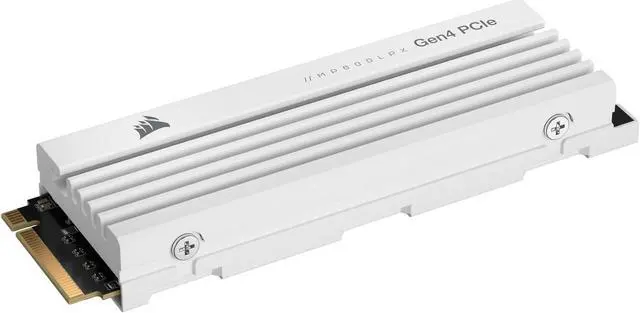 Alt view image 5 of 12 - Corsair MP600 PRO LPX M.2 2280 4TB PCIe Gen4 x4 NVMe 1.4 3D TLC Internal Solid State Drive up to 7,100MB/sec (SSD) CSSD-F4000GBMP600PLPW - Optimized for PS5