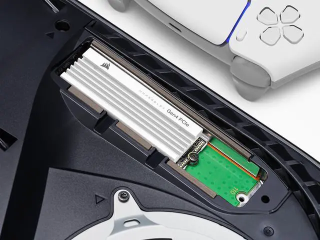 Alt view image 11 of 12 - Corsair MP600 PRO LPX M.2 2280 4TB PCIe Gen4 x4 NVMe 1.4 3D TLC Internal Solid State Drive up to 7,100MB/sec (SSD) CSSD-F4000GBMP600PLPW - Optimized for PS5