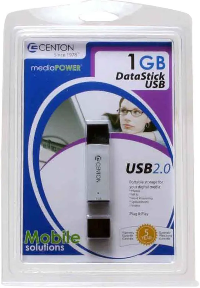 Main image of CENTON 1GB Flash Drive (USB2.0 Portable) DSP1GB-004