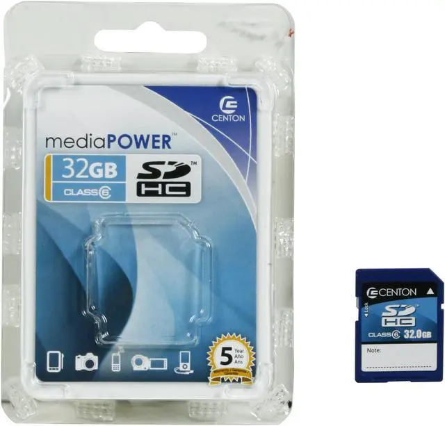 Alt view image 4 of 4 - CENTON 32GB Secure Digital High-Capacity (SDHC) Flash Card Model RC32GBSDHC6