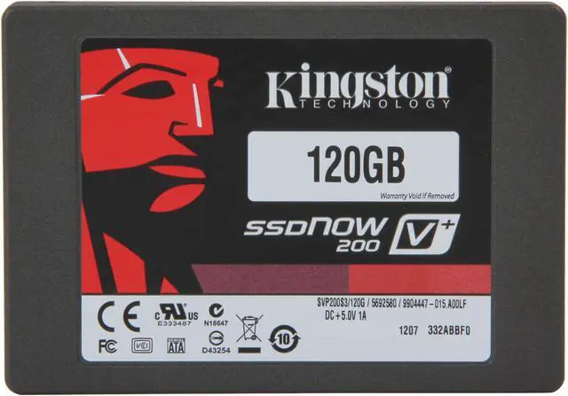 Alt view image 2 of 5 - Kingston SSDNow V+200 2.5" 120GB SATA III Internal Solid State Drive (Stand-alone Drive) KW-S2120-4B
