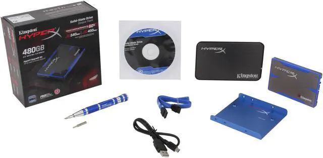 Alt view image 5 of 5 - Kingston HyperX 2.5" 480GB SATA III MLC Internal Solid State Drive (SSD) (HyperX Upgrade Kit) SH100S3B/480G