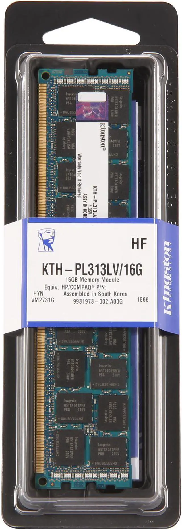 Alt view image 2 of 2 - Kingston 16GB 240-Pin DDR3 SDRAM ECC Registered DDR3 1333 System Specific Memory  Low Voltage Module Model KTH-PL313LV/16G