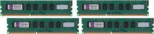 Main image of Kingston 16GB (4 x 4GB) ECC Unbuffered DDR3 1333 Server Memory w/TS Model KVR1333D3E9SK4/16G