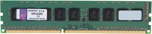 Main image of Kingston 8GB ECC Unbuffered DDR3 1333 Server Memory Intel Model KVR13E9/8I