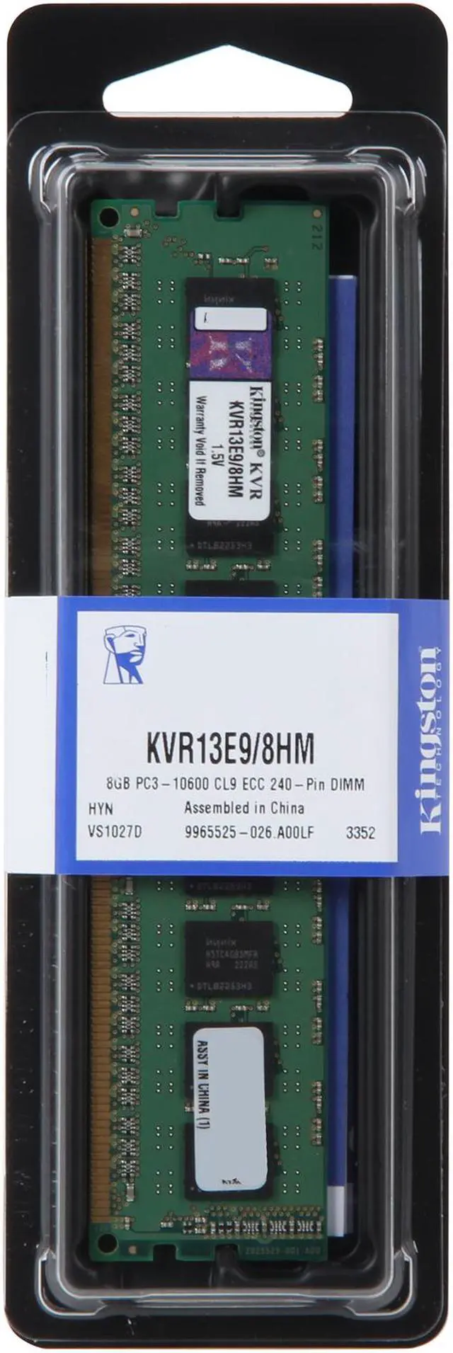 Alt view image 3 of 3 - Kingston 8GB ECC Unbuffered DDR3 1333 Server Memory Server Hynix M Model KVR13E9/8HM