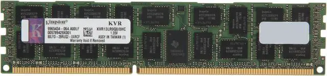 Main image of Kingston 8GB ECC Registered DDR3 1333 Server Memory QR x8 1.35V Server Hynix C Model KVR13LR9Q8/8HC