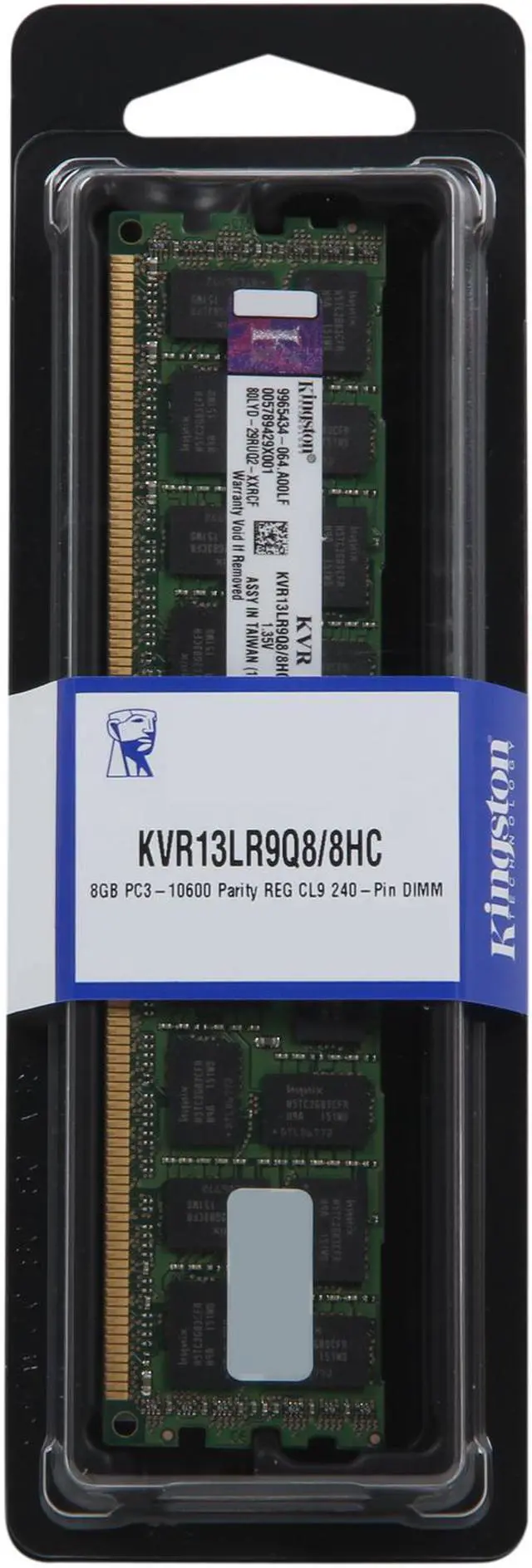 Alt view image 3 of 3 - Kingston 8GB ECC Registered DDR3 1333 Server Memory QR x8 1.35V Server Hynix C Model KVR13LR9Q8/8HC