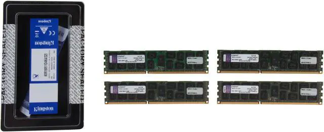 Alt view image 3 of 3 - Kingston 32GB (4 x 8GB) ECC Registered DDR3 1600 Server Memory DR x4 Intel Model KVR16R11D4K4/32I