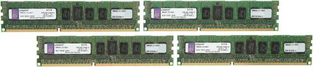 Main image of Kingston 16GB (4 x 4GB) ECC Registered DDR3 1600 Server Memory SR x4 Model KVR16R11S4K4/16