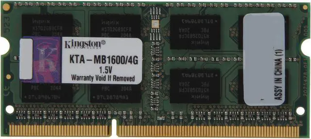 Main image of Kingston 4GB DDR3 1600 Memory for Apple Model KTA-MB1600/4G