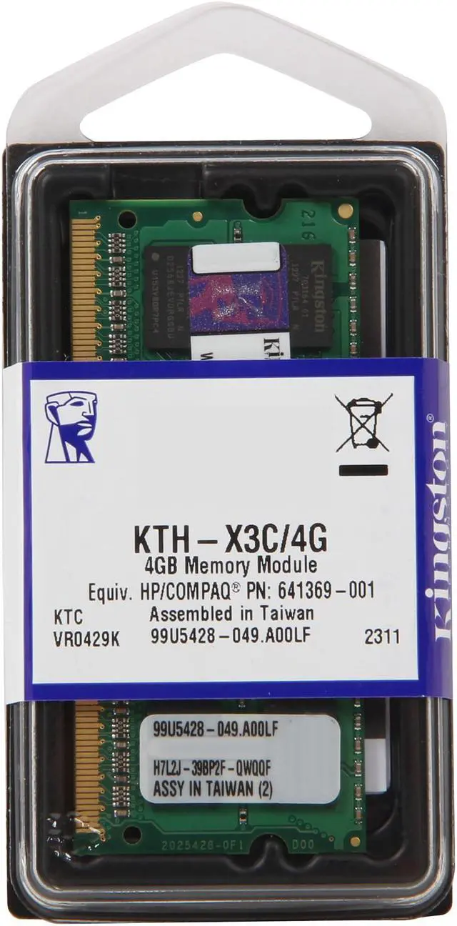 Alt view image 3 of 3 - Kingston 4GB DDR3 1600 System Specific Memory Model KTH-X3C/4G
