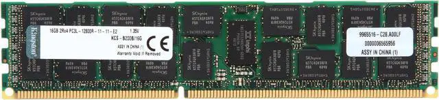 Main image of Kingston 16GB 240-Pin DDR3 SDRAM ECC Registered DDR3 1600 (PC3 12800) System Specific Memory Model KCS-B200B/16G