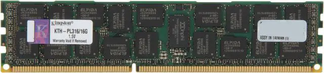 Main image of Kingston 16GB 240-Pin DDR3 SDRAM ECC Registered DDR3 1600 System Specific Memory Model KTH-PL316/16G