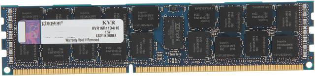 Kingston 16GB ECC Registered DDR3 1600 Server Memory DR x4 Model