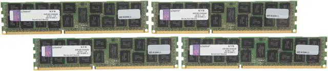 Main image of Kingston 64GB (4 x 16GB) ECC Registered DDR3 1600 Server Memory DR x4 Model KVR16R11D4K4/64