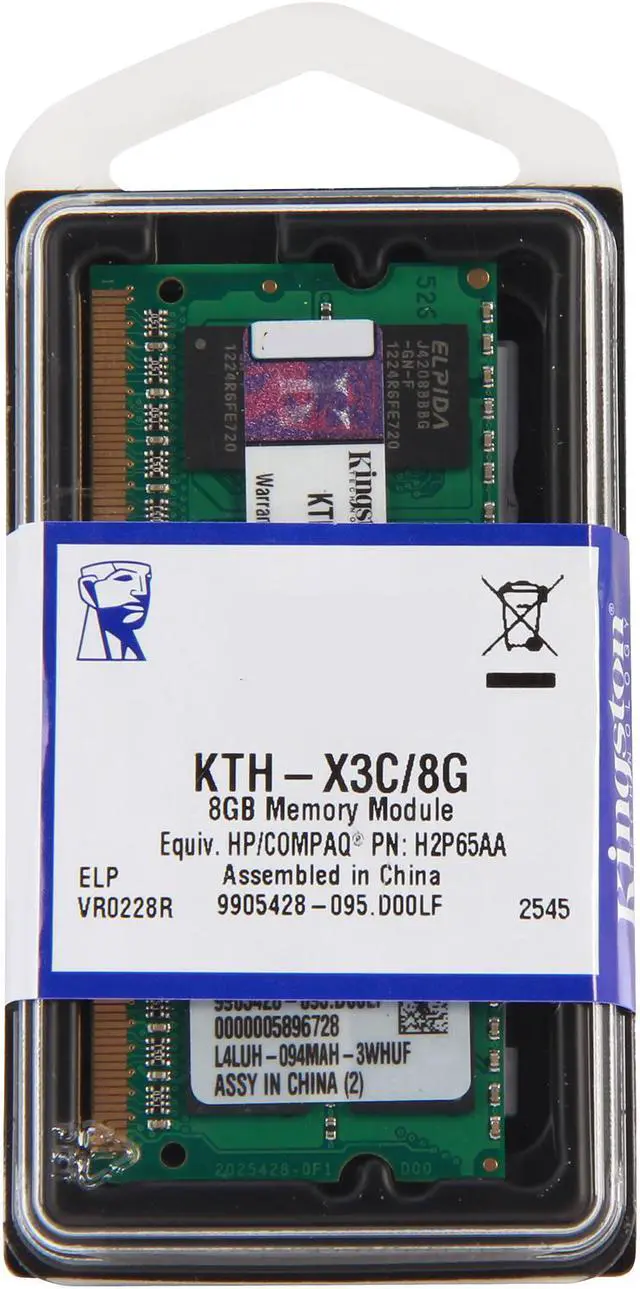 Alt view image 3 of 3 - Kingston System Specific Memory For HP/Compaq Model KTH-X3C/8G