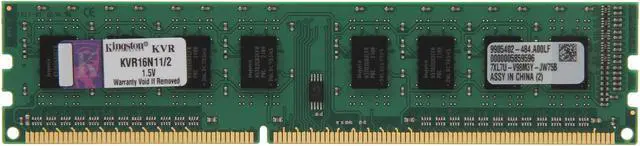 Main image of Kingston 2GB DDR3 1600 Desktop Memory Model KVR16N11/2